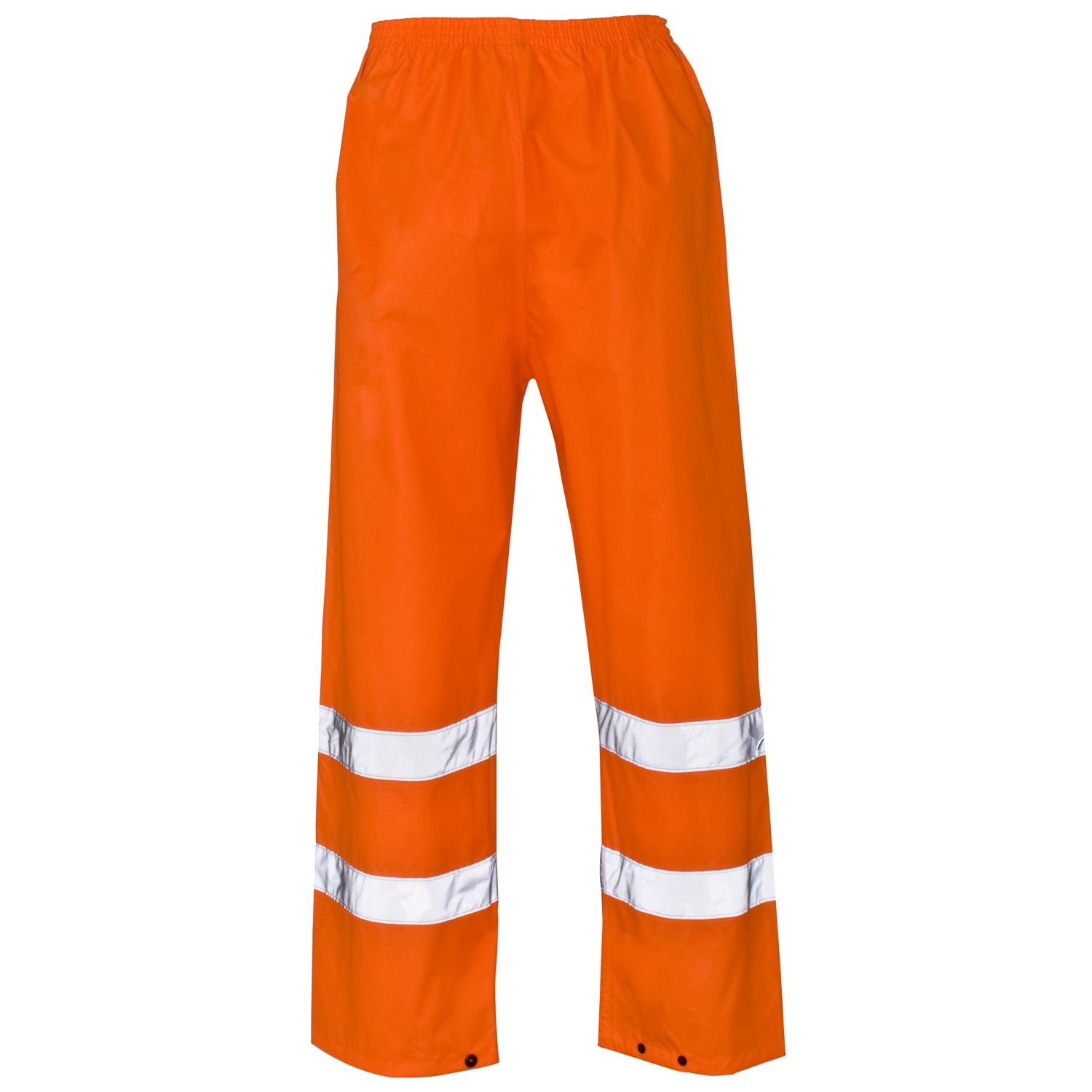 Hi Vis PU Orange Ankle Band Over Trousers - Image 3