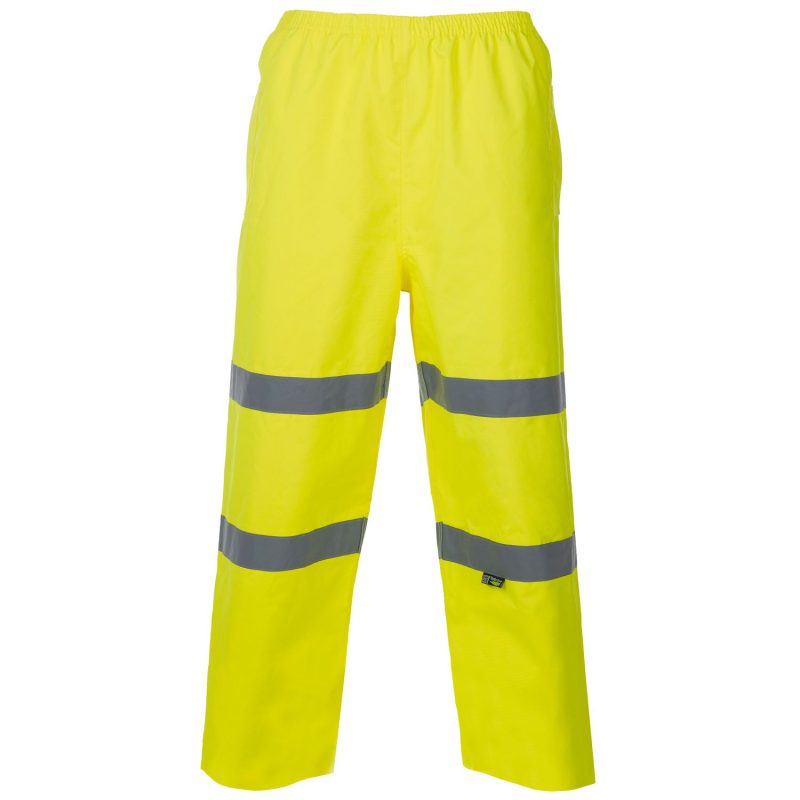 Hi Vis Breathable Trouser - Yellow-300D- EN471 - CLASS 3