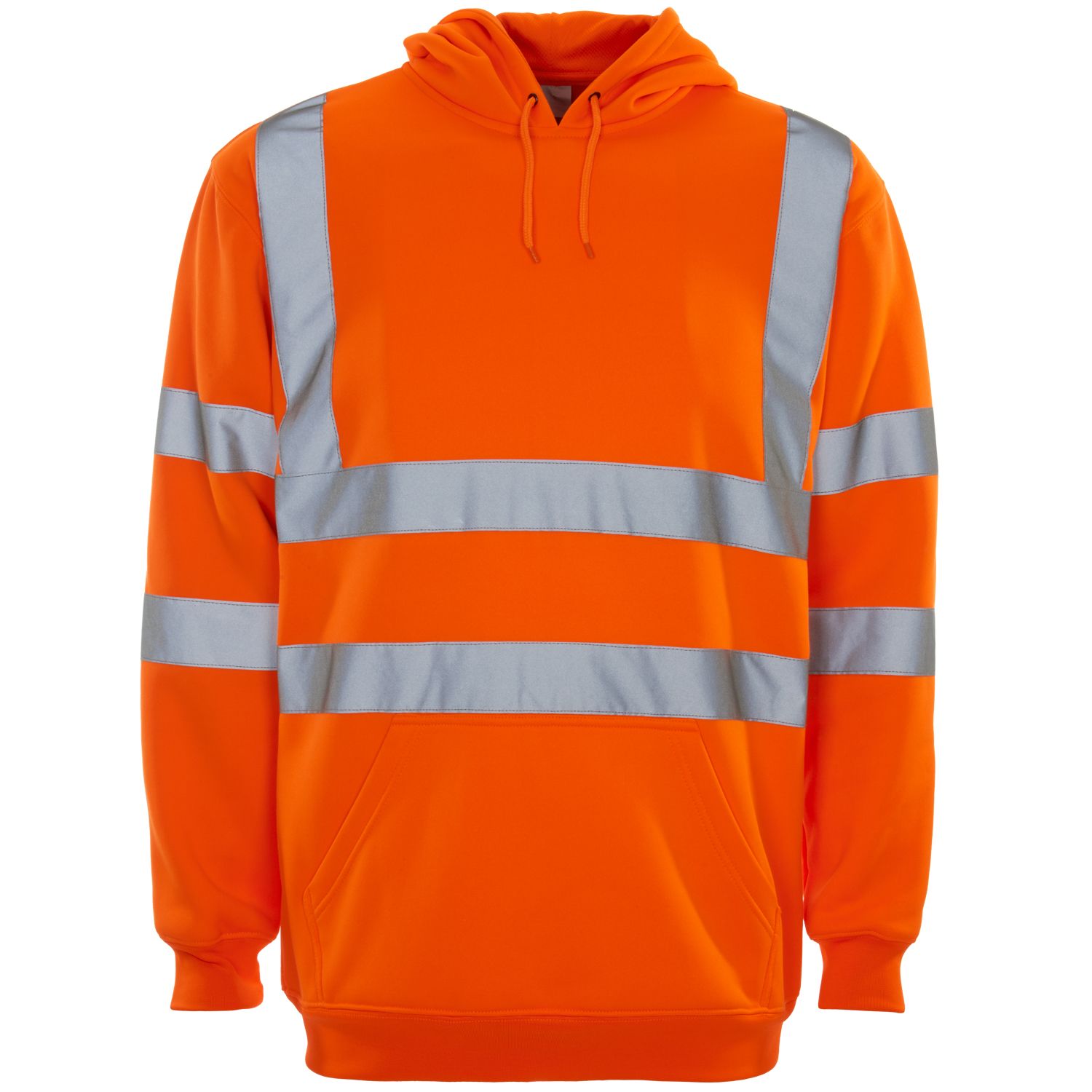 Hi Vis Orange Pullover Hooded Sweatshirt