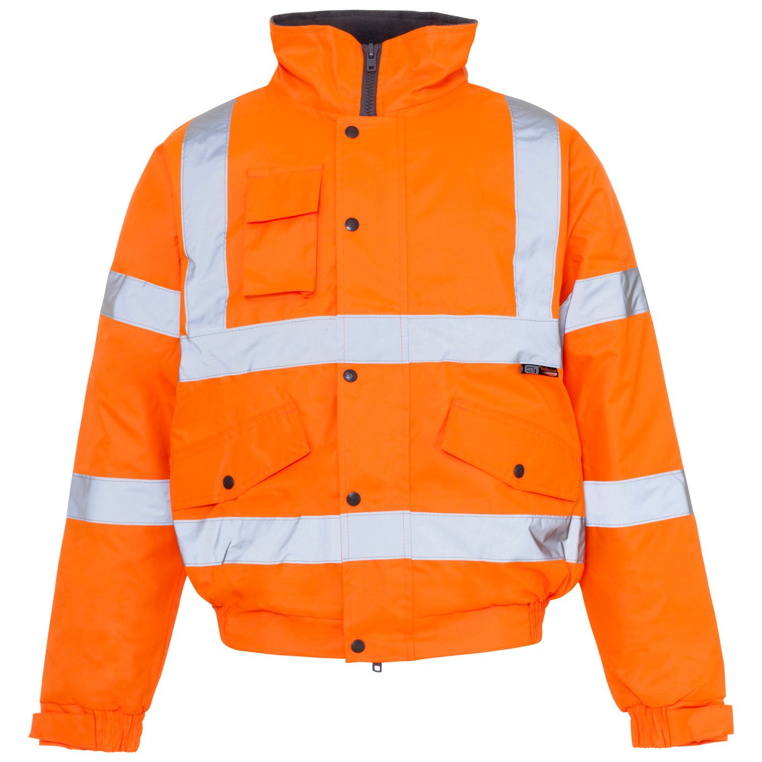 Hi Vis Orange Standard Storm Bomber Jacket - Image 2