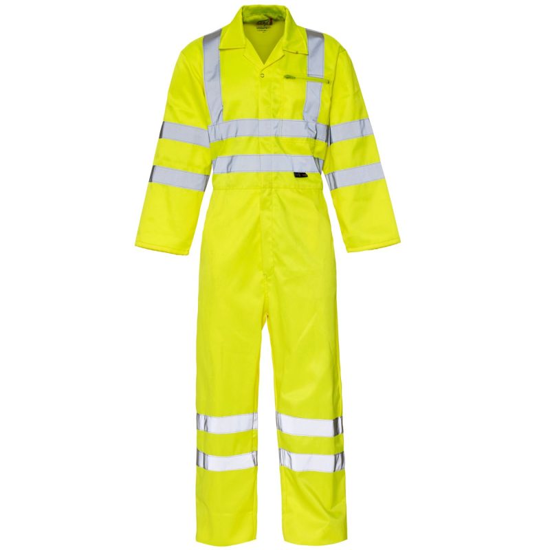 Hi Vis 2 band Yellow Coverall EN 471 C3