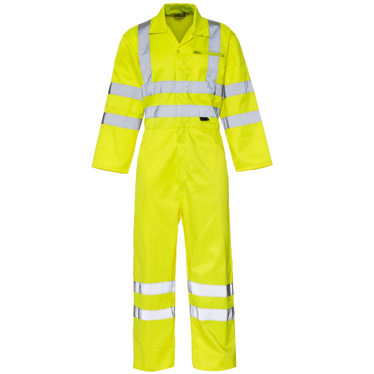 Hi Vis 2 band Yellow Coverall EN 471 C3