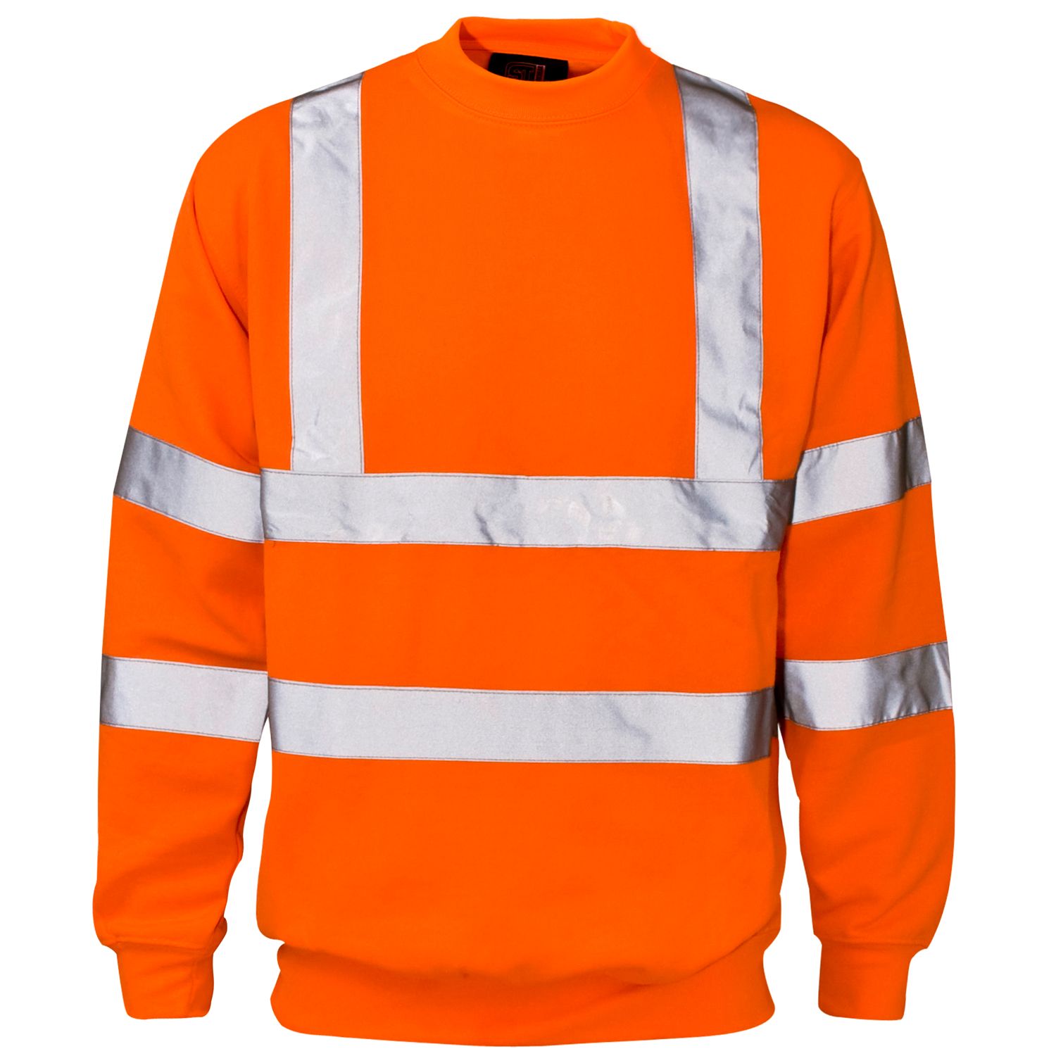 Hi Vis Orange Crew Neck Sweatshirt Long 305gsm