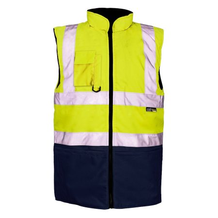 Hi Vis 2 Tone Yellow/Navy Bodywarmer