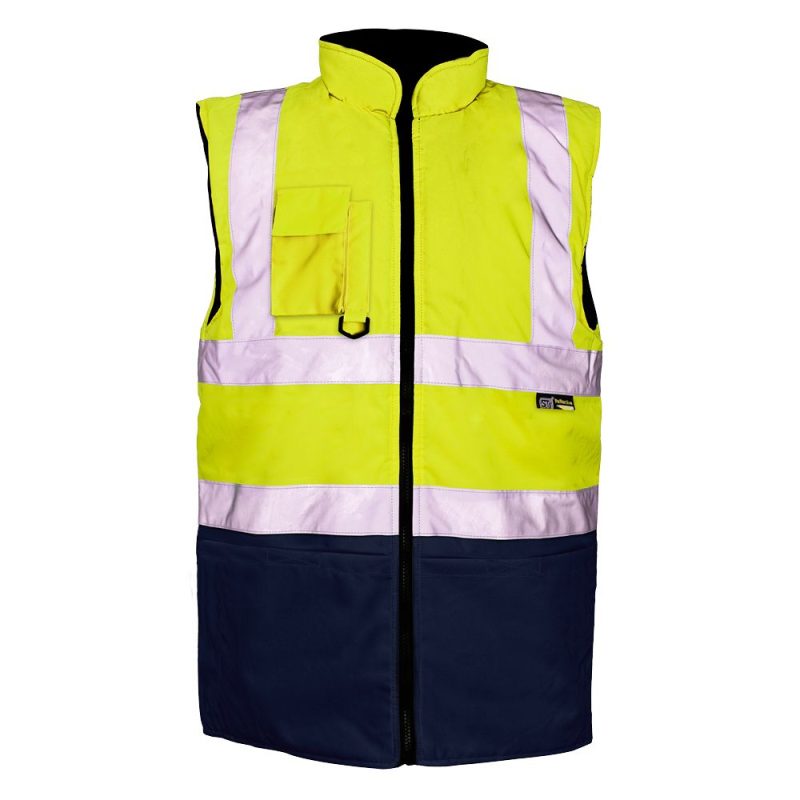 Hi Vis 2 Tone Yellow/Navy Bodywarmer