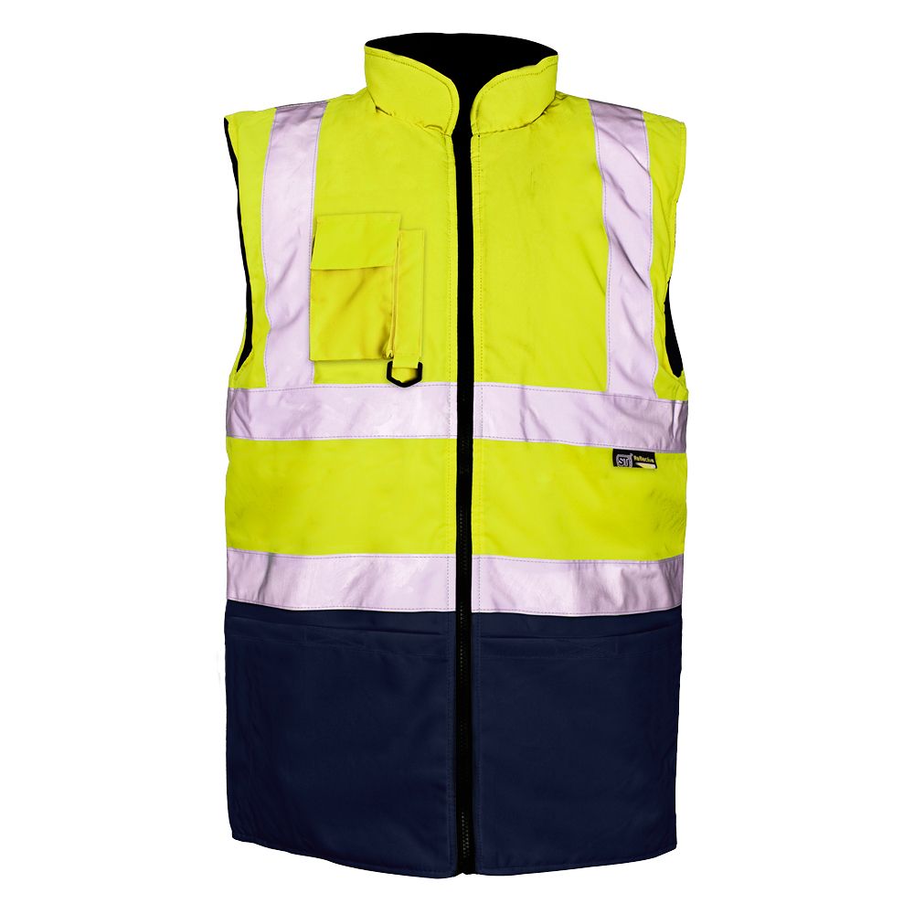 Hi Vis 2 Tone Yellow/Navy Bodywarmer