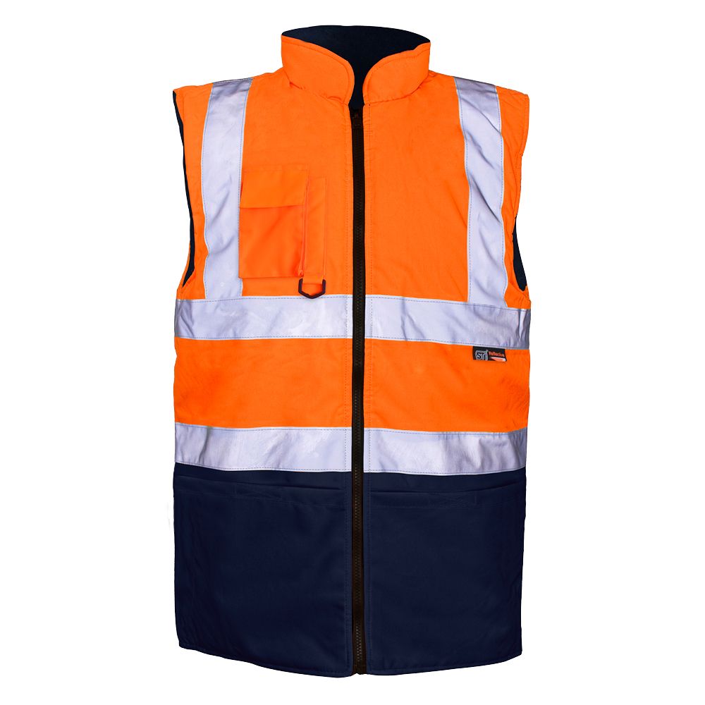 Hi Vis 2 Tone Orange/Navy Bodywarmer