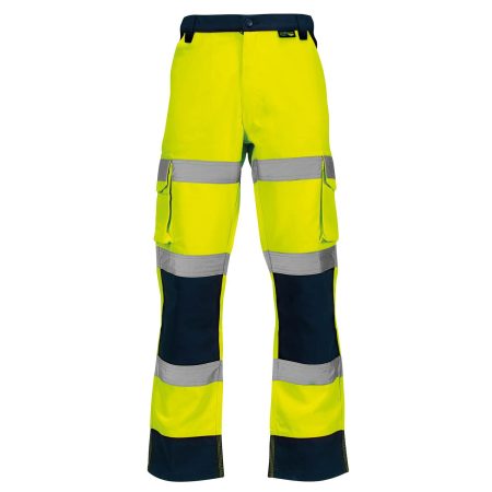 Hi Vis Yellow-Navy 2 Tone Over Trousers SHORT/REGULAR/LONG
