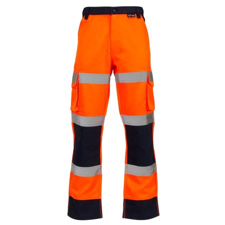 Hi Vis Orange-Navy 2 Tone Over Trousers SHORT/REGULAR/LONG