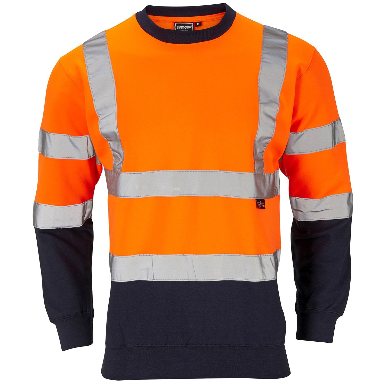Hi Vis 2 Tone Orange-Navy Sweatshirt