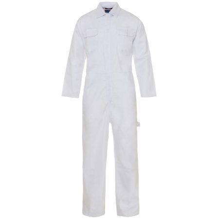 Basic Polycotton Coverall White 210gms