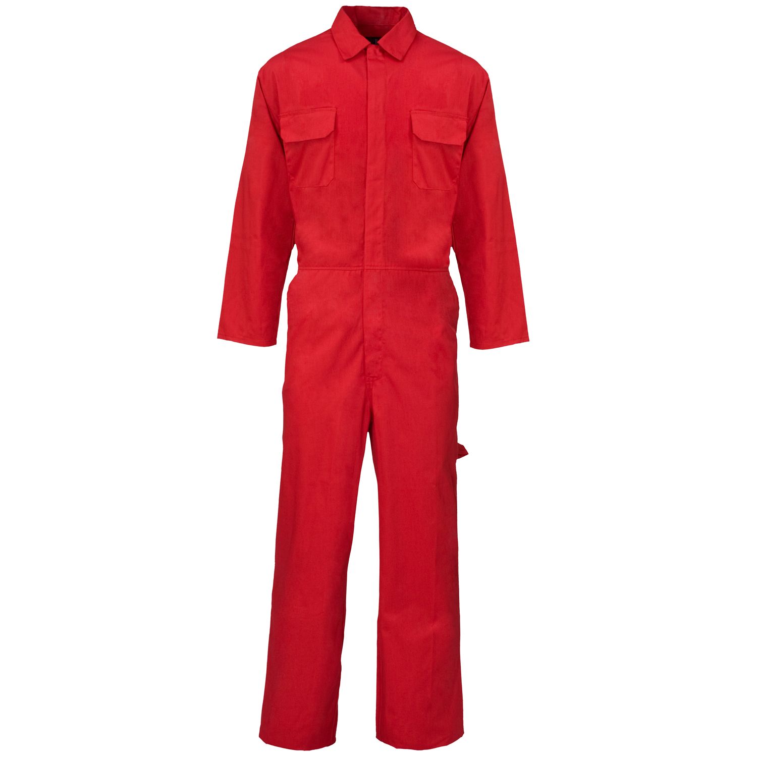 Basic Polycotton Coverall Red 210gms
