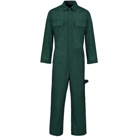 Basic Polycotton Coverall Bottle Green 210gms