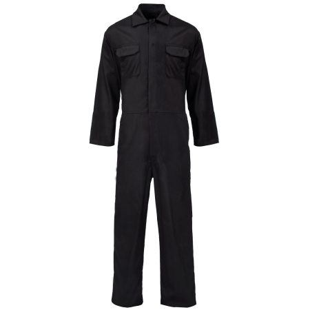 Basic Polycotton Coverall Black 210gms