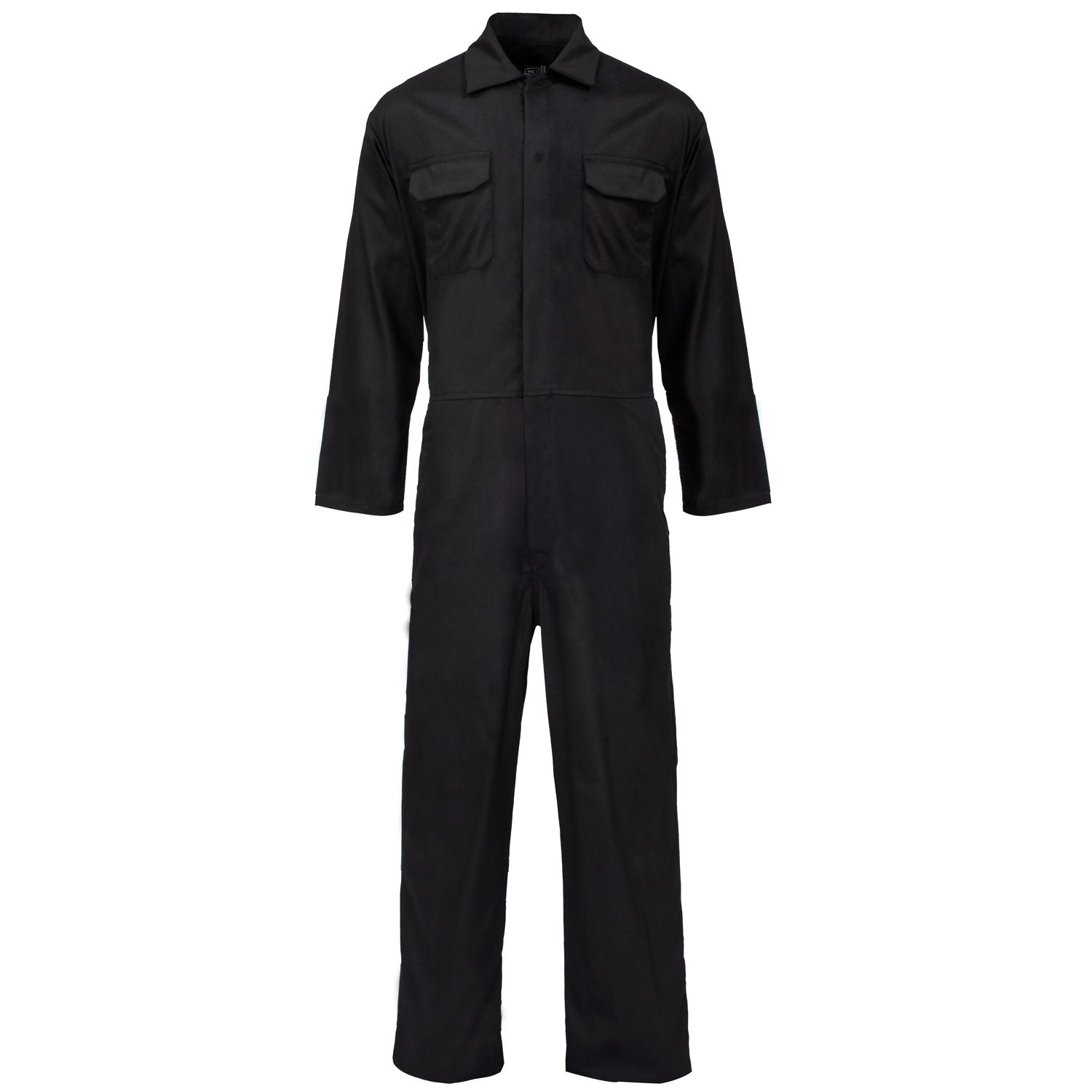 Basic Polycotton Coverall Black 210gms