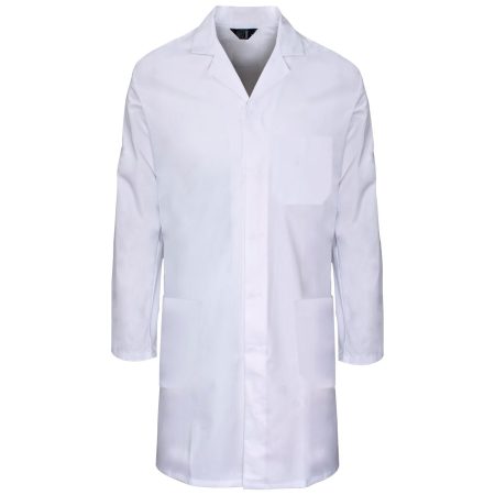 Polycotton White Lab Coat 245gsm with Pockets