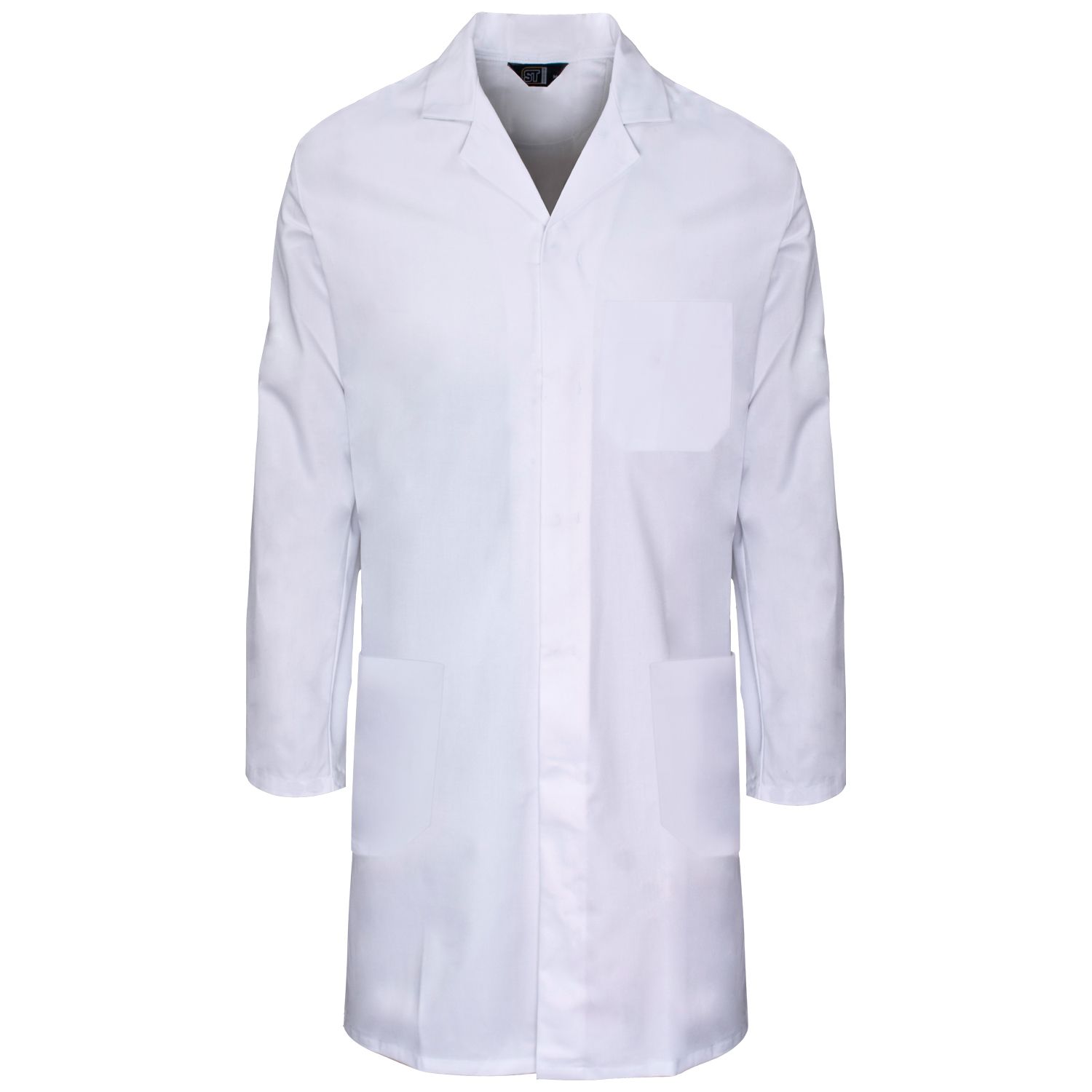 Polycotton White Lab Coat 245gsm with Pockets