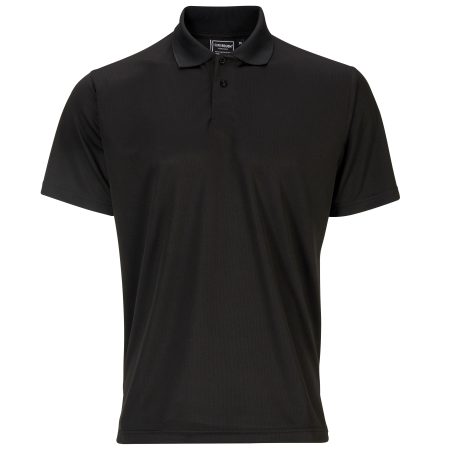 Basic Black Bird Eye Polo Shirt