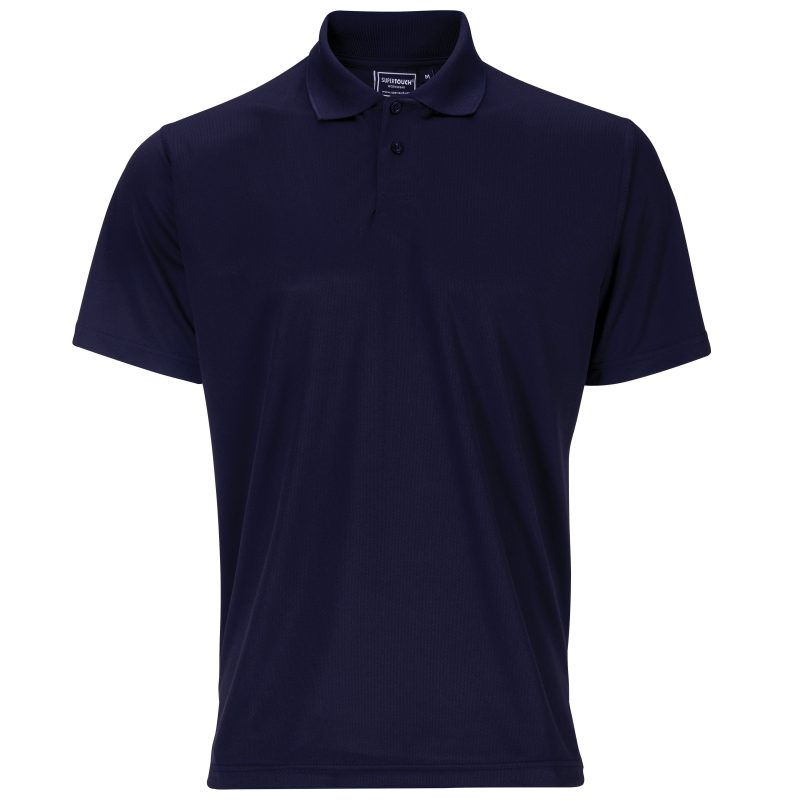 Basic Navy Bird Eye Polo Shirt