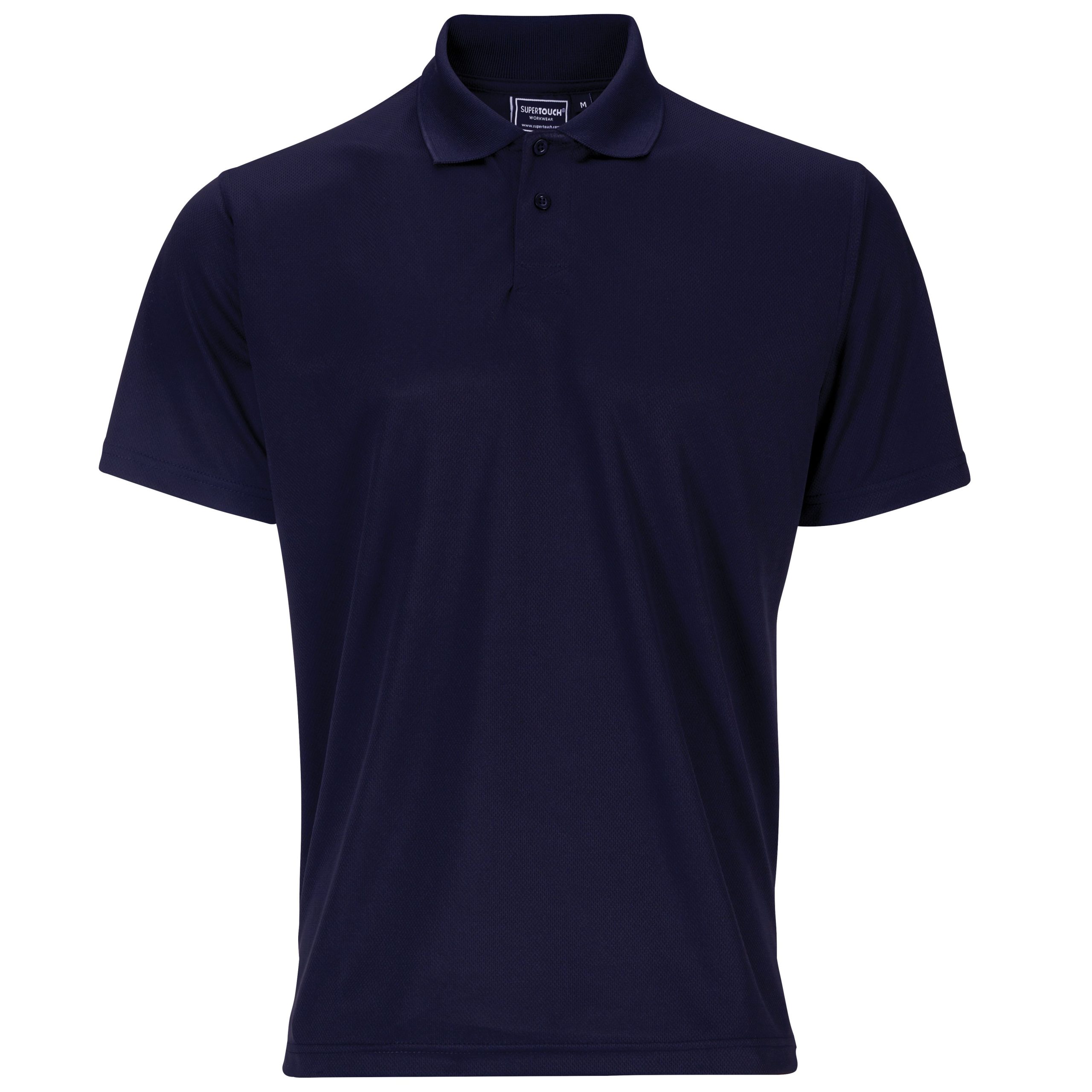 Basic Navy Bird Eye Polo Shirt